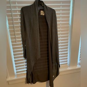 Dark gray, long duster jacket